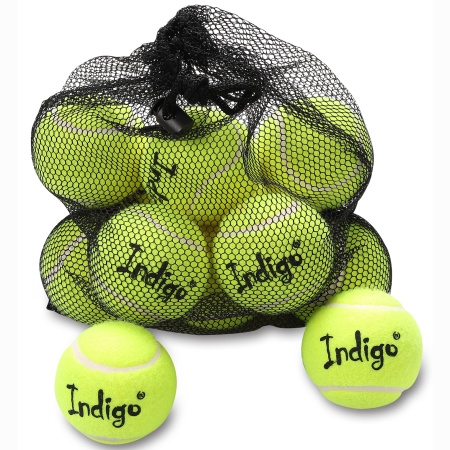 Купить Мяч для большого тенниса Indigo (12 шт в сетке) начальный уровень в Конакове 
